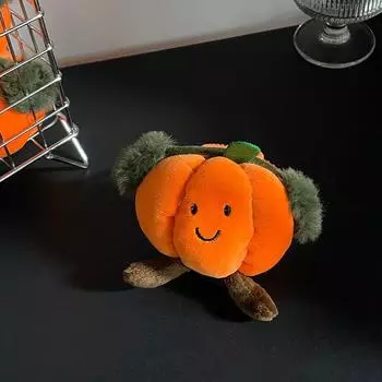 Симпатичные наушники в виде тыквы, плюшевые игрушки, брелок, подвеска, сумка, подвесные украшения, мягкая кукла, подарок на день рождения ребенка