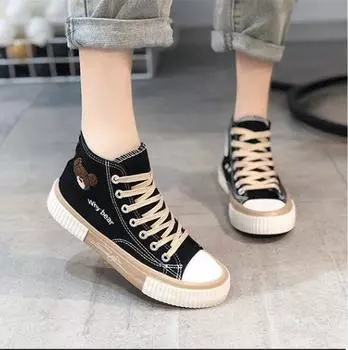 Симпатичные парусиновые туфли женские дышащие кроссовки брендовая спортивная обувь женская повседневная вулканизированная теннисная обувь балетки с высоким верхом Zapatos Mujer 35