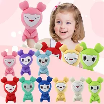 Симпатичные плюшевые игрушки дважды, креативные декоративные подарочные украшения One Size синий