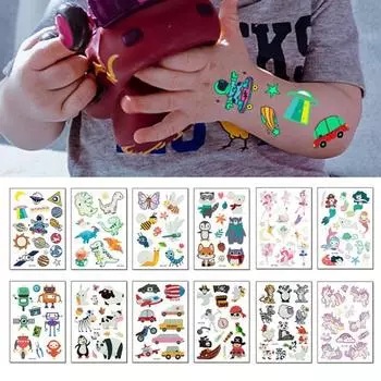 Симпатичные поддельные татуировки Неаллергенные Прочное сияние