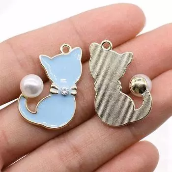 Симпатичные подвески в виде кота, аксессуары, подвески своими руками для изготовления ювелирных изделий