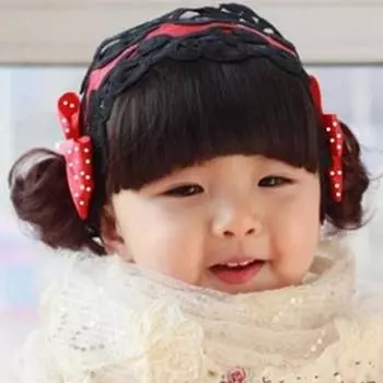 Симпатичные повязки на голову с челкой для маленьких девочек и бантом для фотографий