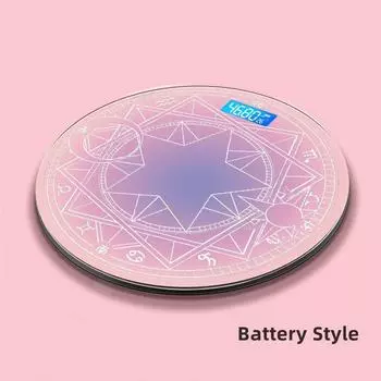 Симпатичные розовые волшебные весы для ванной комнаты, ЖК-дисплей, электронные цифровые весы, весы для взвешивания тела, умные напольные весы для баланса жира s1