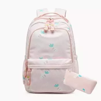 Симпатичные школьные рюкзаки с принтом редиса для девочек-подростков, школьные сумки для книг, детские, легкие, водонепроницаемые, для учеников средней школы, Mochila светло-синий