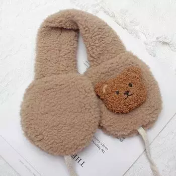 Симпатичные теплые мягкие пушистые уши, плюшевые наушники, теплые ушанки серый