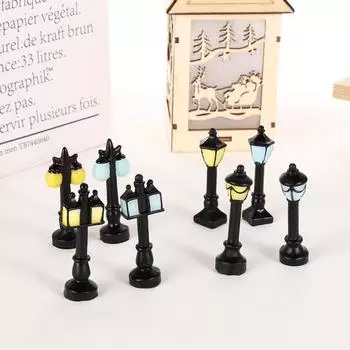 Симпатичные уличные светильники из смолы DIY-ремесло микро-ландшафтные фигурки сказочный сад миниатюрные украшения 02