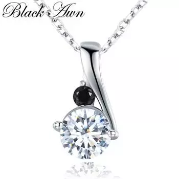 Симпатичные ювелирные обручальные ожерелья и кулоны черного цвета для женщин