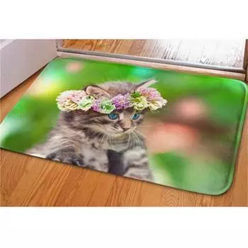 Симпатичный 3D кот, животное, ванная комната, кухня, дверь, противоскользящий коврик, коврик, ковер 8#