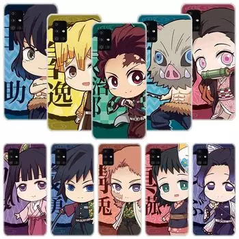 Симпатичный чехол для телефона Demon Slayer с аниме для Samsung Galaxy A52 A53 A12 A13 A22 A23 A32 A33 A72 A73 A42 A02S A03S 5G A50S, чехол Samsung A03S