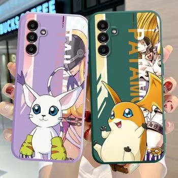 Симпатичный чехол для телефона Digital Monster Digimon для Samsung Galaxy A02 A31 A51 A70 A03s A11 A50 A21s A01 A71, квадратный жидкий чехол Samsung A01