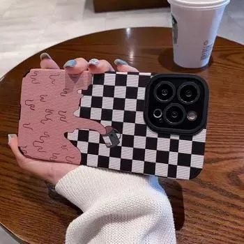 Симпатичный чехол для телефона в виде шахматной доски в виде мороженого для Iphone 11 14 Pro Max 13 12, силиконовый чехол для Iphone Xr Xs Max X 7 8 Plus 6s Se3 iphone 6s 6