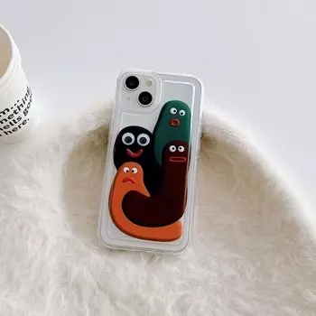 Симпатичный глаз мультфильм смайлик счастливый противоударный силиконовый мягкий защитный чехол для телефона для Iphone 13 12 Promax 11 14 Pro Max задняя крышка for iphone 11PROMAX