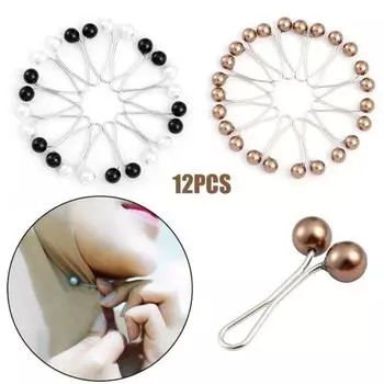 Симпатичный головной платок с фиксированными зажимами из яркого цветного сплава, декоративный D