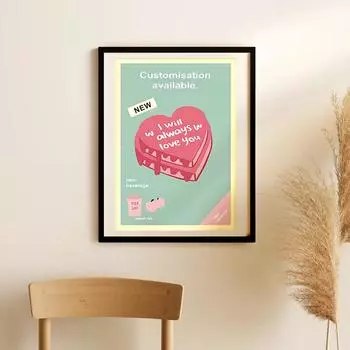 Симпатичный Ins небольшой гобелен 2024 фон ткань настольный календарь настенный подвесной 30*40