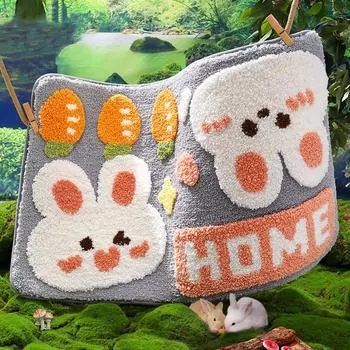 Симпатичный коврик для ванной комнаты Tutu, прочный, быстросохнущий, нескользящий, накладка на дверь ванной комнаты с флокированием 40*60cm