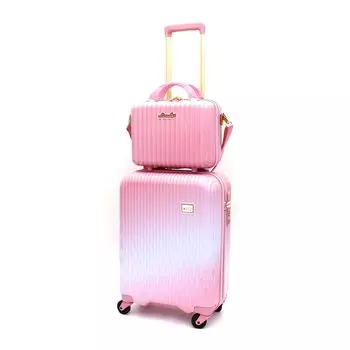 Симпатичный маленький чемодан LUNALUX размера S с сумкой Сделайте свое путешествие милым и счастливым Идеально подходит для школьных поездок и поездок на выпускной Размер S маленький 32 л Новый цвет