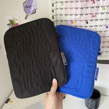 Симпатичный противоударный чехол для ноутбука с вышитым узором 11, 13, 14 дюймов для Macbook, iPad, Samsung, ноутбука и планшета 11 inch синий