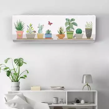 Симпатичный пылезащитный чехол для кондиционера 1,5 л.с. Подвесной чехол для кондиционера 2P Чехол для чистки кондиционера