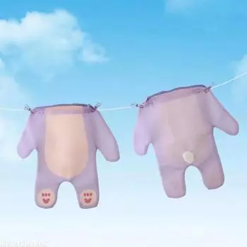 Симпатичный японский мешок для белья в форме медведя в стиле Ins, защита одежды, сетка для стирки, увеличенная сумка для стирки и сушки L коричневый