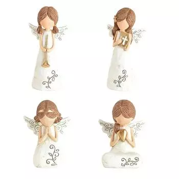Симпатичный ретро домашний декор стола Фея Девочка Ангел Фигурка Мирная молитва Скульптура