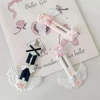 Симпатичный универсальный нож с кошачьей лапой, милый нож с крылышками и бантом, открытая коробка, резак для писем, открывалка для конвертов, почтовый нож, школьные канцелярские принадлежности