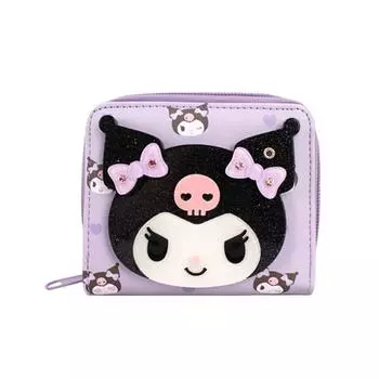 Симпатичный зеркальный кошелек Sanrio Kuromi