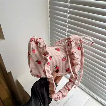 Простая и модная сумка-тоут большой вместимости, летняя новинка 2024 года, персонализированная популярная модная сумка через плечо, сумка для колледжа чёрный