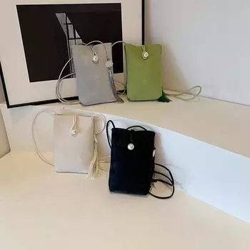 Simple and Fashionable Mobile Phone Shoulder Bag Niche Small Bag Women s New Fashion Fashion Crossbody Bag Shoulder Mobile Phone Bag Without pendant