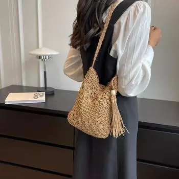 Simple and fashionable small bag 2024 summer new fashion trend shoulder bag retro casual fashion messenger bag хаки