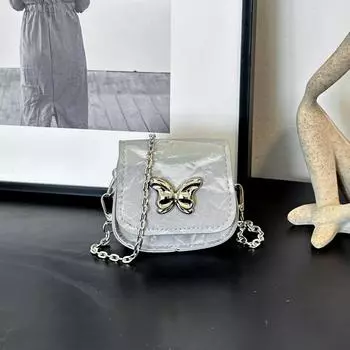 Simple and fashionable small bag women s summer 2024 summer new mini lipstick oblique span bag popular shoulder bag this year чёрный