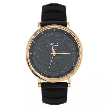 Simple and fashionable starry sky women s watch women s watch silicone strap quartz watch белый