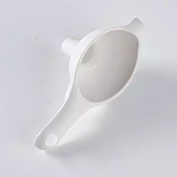 Simple and Practical Kitchen Funnel Oil Drain Large-diameter Plastic Funnel Liquid Oil Funnel Oil Can Drain белый