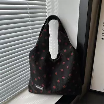 Simple and stylish large-capacity commuter shoulder bag women s large bag women s 2024 summer new design niche tote bag чёрный