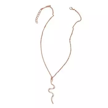 Simple and Stylish Snake Necklace Delicate Snake Designs Necklace Neck Adornment for Versatile Fashion Statements золотой