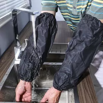 Simple Arm Sleeves Cotton Oil Proof Anti-fouling Cleaning Sleeve Home Kitchen Cleaning Working Protector Tools Supplies синий