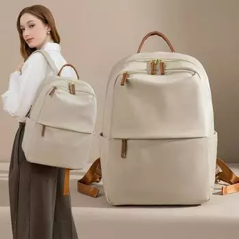 Simple Backpack Large Capacity Backpack Female Travel Bag Computer Bag Lightweight Oxford Cloth Middle and High School Bag