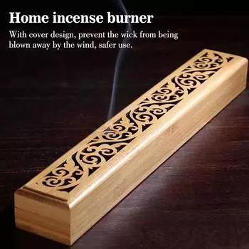 Simple Bamboo Lying Incense Burner Fragrance Base Line Incense Socket Portable Incense Stick Household Decoration