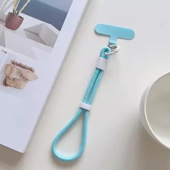 Simple Candy Color Mobile Phone Lanyard Adjustable Wristband Phone Chain Universal Anti-Lost Keychain Cellphone Strap