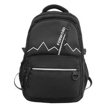 Simple Capacity Big Backpack With Letter Print Design For Middle Students School