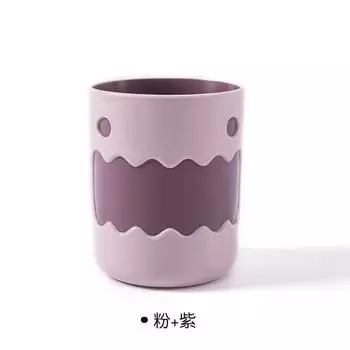 Simple Cartoon Washing Cup Household Plastic Brushing Cup Creative Cute Toothbrush Cylinder Couple Student Mouthwash Cup