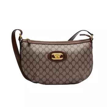 Simple, Casual and Versatile Half-moon Bag, A Retro Large-capacity Single-shoulder Crossbody Bag for Women