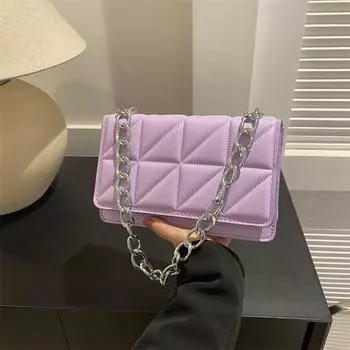 Simple casual commuter small square bag women s 2024 winter new casual fashion small square bag trend foreign shoulder bag белый