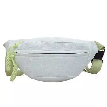Simple Casual Ins Style Bag Women Fresh Mori look Messenger Bag Sports Chest Bag Niche Student All-Match Waist Bag Green (without pendant)