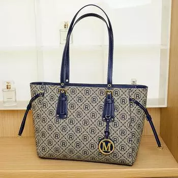 Simple Commuter Tote Bag Printed All-in-one Fashion Large Capacity Travel Shoulder Bag Tote Bag