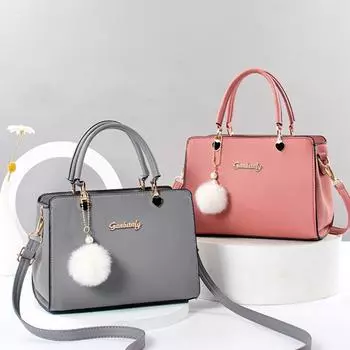 Simple Crossbody Bag Waterproof PU Leather Bag Lady Handbags Shoulder Bag Travel зелёный