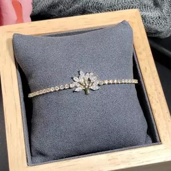 Simple crystal zircon bracelet femininity personality shining swan versatile exquisite light luxury fashion accessories