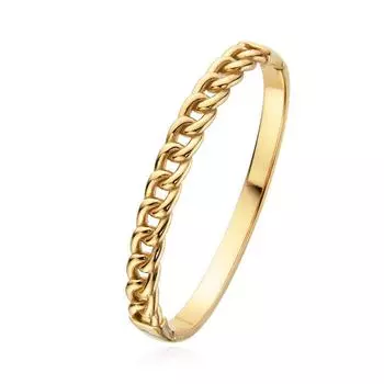 Simple Desgin Twist Chain Stainless Steel Bracelet High Quality Embossed Pattern Cross Bangle Exquisite Jewelry for Women 17cm