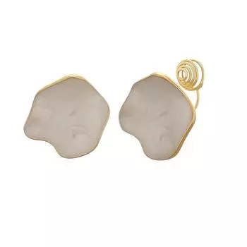 Simple Earrings Fashionable Irregular Metal Earrings Mosquito Ear Pierceless Ear Clips