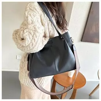 Простая модная женская сумка-тоут большой емкости для занятий, сумка через плечо в стиле ретро для девочек, удобная сумка через плечо