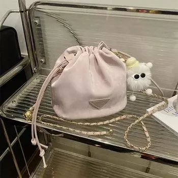 Simple fashion messenger bag design bag women s spring 2025 fashion simple shoulder bag bucket bag